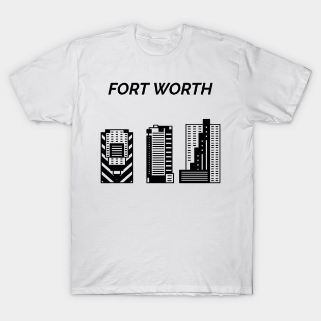 Fort Worth Skyline, Texas, USA T-Shirt by maro_00